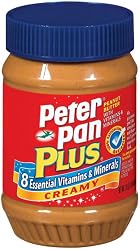 Peter Pan Peanut Butter, Creamy Plus, 17.06-Ounce Jars (Pack of 12)