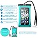 3iART Floating Waterproof Case with Armband and Audio Jack - TPU Material IPX8 Certified - Fits all iPhone and Samsung Models - Teal
