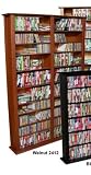 Venture Horizon Media Storage Tower-Tall Double Walnut 2412