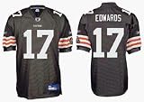 Braylon Edwards Cleveland Browns #17 Authentic Reebok NFL Football Jersey (Brown)
