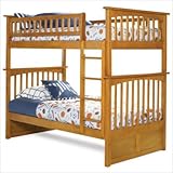 IMAGE OF Columbia Bunk Bed in Caramel Latte Size: Twin/Twin
