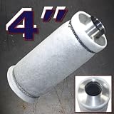 4 Inch Hydroponic Inline Air Carbon Filter Odor Control