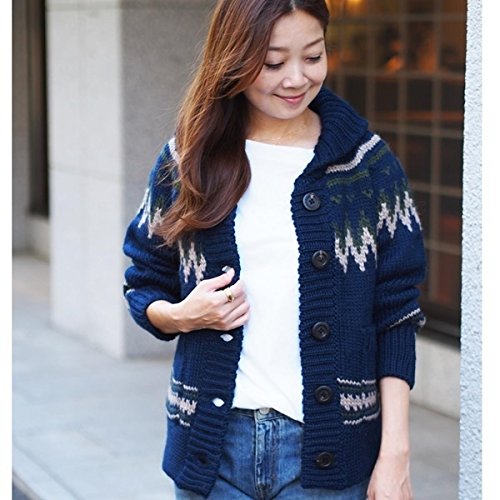 ジュエルチェンジズ（Jewel Changes） 【WEB限定】◎Moname 16FW カウチン ニット ミドルカーディガン