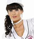 White Kitty Cat Collar Rhinestone Choker