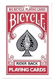 Bicycle Big Playing Cards Red - Naipes Grandes Rojos