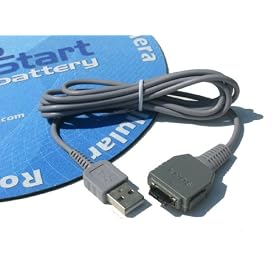 UpStart Battery Sony USB Cable for certain Cyber-shot digital Cameras, Includes UpStart Battery Mouse Pad