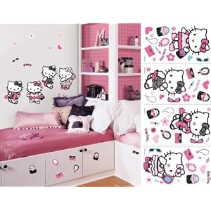 Hello Kitty Dress Up Appliques by unknown. Size 0.00 X 0.00 Art Poster Print