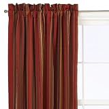 Review Home Fashion International  / Ric Rac Window Panel - Flame (51x96