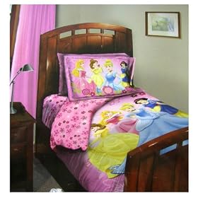 Disney Princess Bedding - A Little Romance (Twin Three Piece Comforter Set)