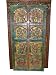 Dancing Ganesha Hand Carved Door Wood Wall Panel India Decor 72x36