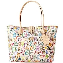 Dooney Bourke Fantasy Cindy Shopper Bag Tote White