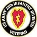 US Army Veteran 25th Infantry Division Sticker Decal 3.8
