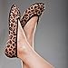 Nufoot Ballet Flats Women's Slippers, Travel Slippers, Yoga Socks, Indoor Shoes, Leopard Print, X-Large