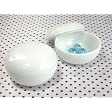 HO092　まるっこいホワイト小物入れ（1個の値段）★アウトレット品こみ★JKZ