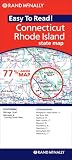 Rand McNally Easy to Read! Connecticut/Rhode Island State Map