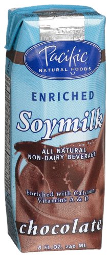 Pacific Natural Foods Enriched Soymilk Non-Dairy Beverage, Chocolate, 8-Ounce Aseptic Packages (Pack of 24)