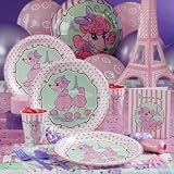 Party Supplies - Pink Poodle in Paris Party Supplies - Deluxe Pack