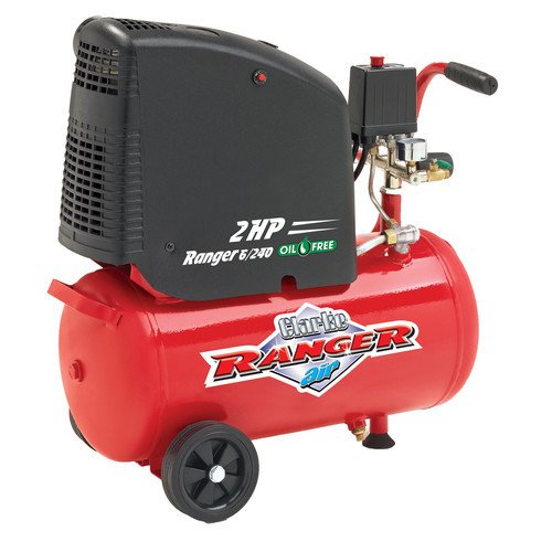 Best Price CLARKE RANGER 6 CFM 2HP 24 LITRE OIL FREE AIR COMPRESSOR 230