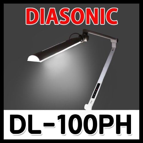 DIASONIC DL-100PH Stand LED Office Desk Lamp 100~240V FREE Int Multi Plug - Silver USB Out-Put Professional LED Desk Lamp with High Brightness