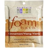 Aura Cacia Cinnamon/Ylang Ylang, Aromatherapy Foam Bath, 14-Ounce Jar (Pack of 2)