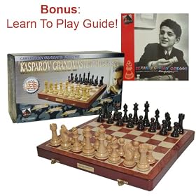 Kasparov Grandmaster Chess Set with Spruce-Tek Chess Pieces