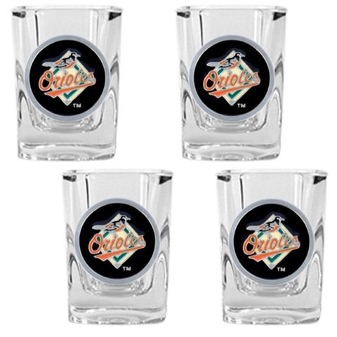 MLB Baltimore Orioles Square Shot Glass (Set of 4)