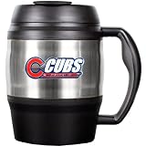 MLB Chicago Cubs 52-Ounce Stainless Steel Macho Travel Mug with Bottle Opener