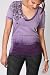 Hopeless Womens T-shirt in Eggplant by Affliction Clothing, Size: Medium, Color: Eggplant