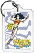 Wonder Woman Flying Mirror Lucite Key Chain
