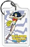 Wonder Woman Flying Mirror Lucite Key Chain
