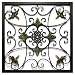 Infinity Instruments Leaves & Medallion in Sage Patina Wall Hanging