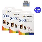 Buy 3 Pack of Polaroid 300 Film PIF-300 by Poloroid