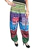 Hippy Yoga Chic Harem Pants, Women's Smocked Waist Boho Indi Pants Gypsy Belly Dance