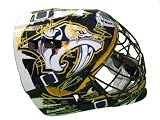 2011-2012 Nashville Predators Team Autographed Logo Franklin Goalie Mask with 20 Signatures Total Including Notables: Shea Weber, Pekka Rinne, David Legwand, Jordin Tootoo and More! Proof Photo of the Predators Signing for Us.