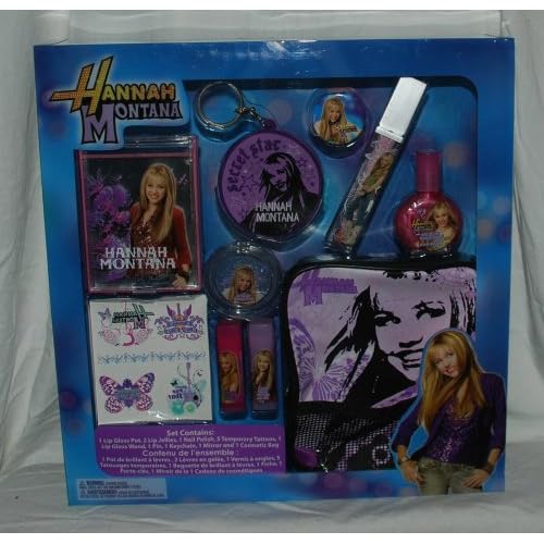 Hannah Montana Beauty Set Make up Bag Lip Gloss Nail Polish