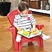 Kids or Toddlers Plastic Chairs 2 Pack Bundle,Use For Indoor,Outdoor, Inside Home,The Garden Lawn,Patio,Beach,Bedroom Versatile and Comfortable Back Support and Armrests Childrens Chairs.5 Colorful Little Tikes Contemporary Colors Make a Perfect Childs Chair. (RED)