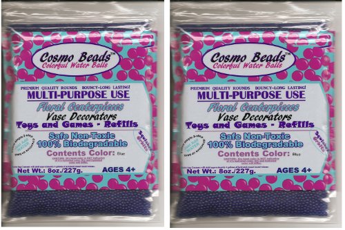 1 Pound Bag Crystal Soil Water Beads for Party Table Centerpieces,Floral Arrangements (Blue)