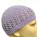 LUSCIOUS LAVENDER CROCHET BEANIE SKULL CAP KUFI HAT