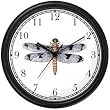 Dragonfly or Dragon Fly Insect - Animal Wall Clock by WatchBuddy Timepieces (Black Frame)