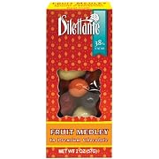 Chocolate Covered Fruit Medley Drages - 2oz Boxes - by Dilettante 12 Pack
