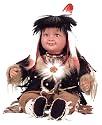 MASKA 22" Vinyl Indian Toddler Doll By Golden Keepsakes