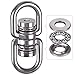 SELEWARE Bearing Swing Swivel, 360° Rotational Device Hanging Accessory for Web Tree Swing, Hammock Chair, Climbing Rope, Aerial Yoga, Kids Swing Swivel,Hold Up to 1200LB