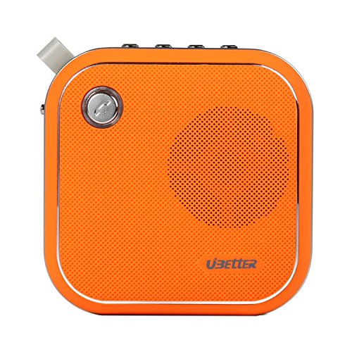 Outdoor Bluetooth Speakers, Ubetter Portable Mini Wireless Speaker, Powerful Sound with Enhanced Bass, Sport For Hiking, Biking, Camping (Orange)