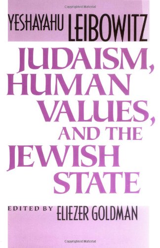 Judaism, Human Values, and the Jewish State