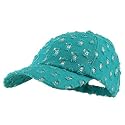 Torn Sequin Cap - Teal W31S61A
