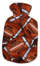 Warm Tradition Football Fleece Covered Hot Water Bottle - Bottle made in Germany, Cover made in USA