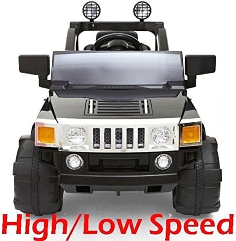 12 V Battery Kids Ride On Hummer Jeep Car Style Remote Control Black &amp; MP3