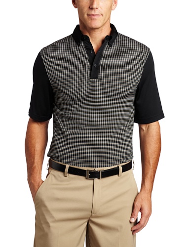 Greg Norman Men's Jacquard Polo