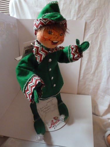 Annalee 14" Green Christmas Candy Elf