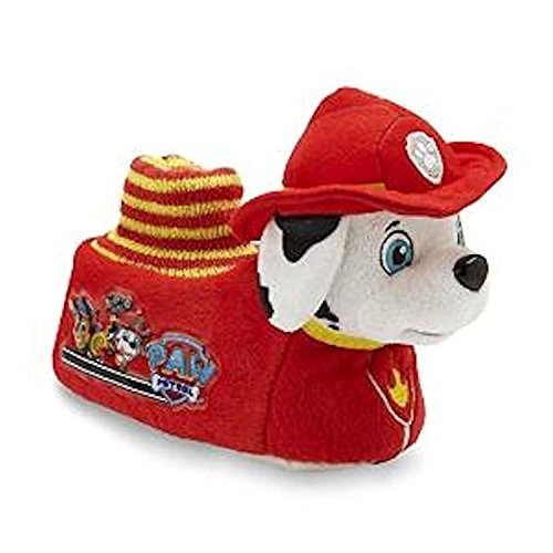 Nickelodeon Paw Patrol Toddler Boys Marshall Socktop Red Slippers